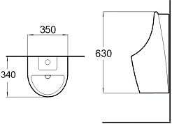 SantiLine Писсуар подвесной SL-6001 – фотография-3